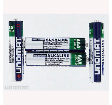 Alkalické baterie Unomat AAA MICRO
